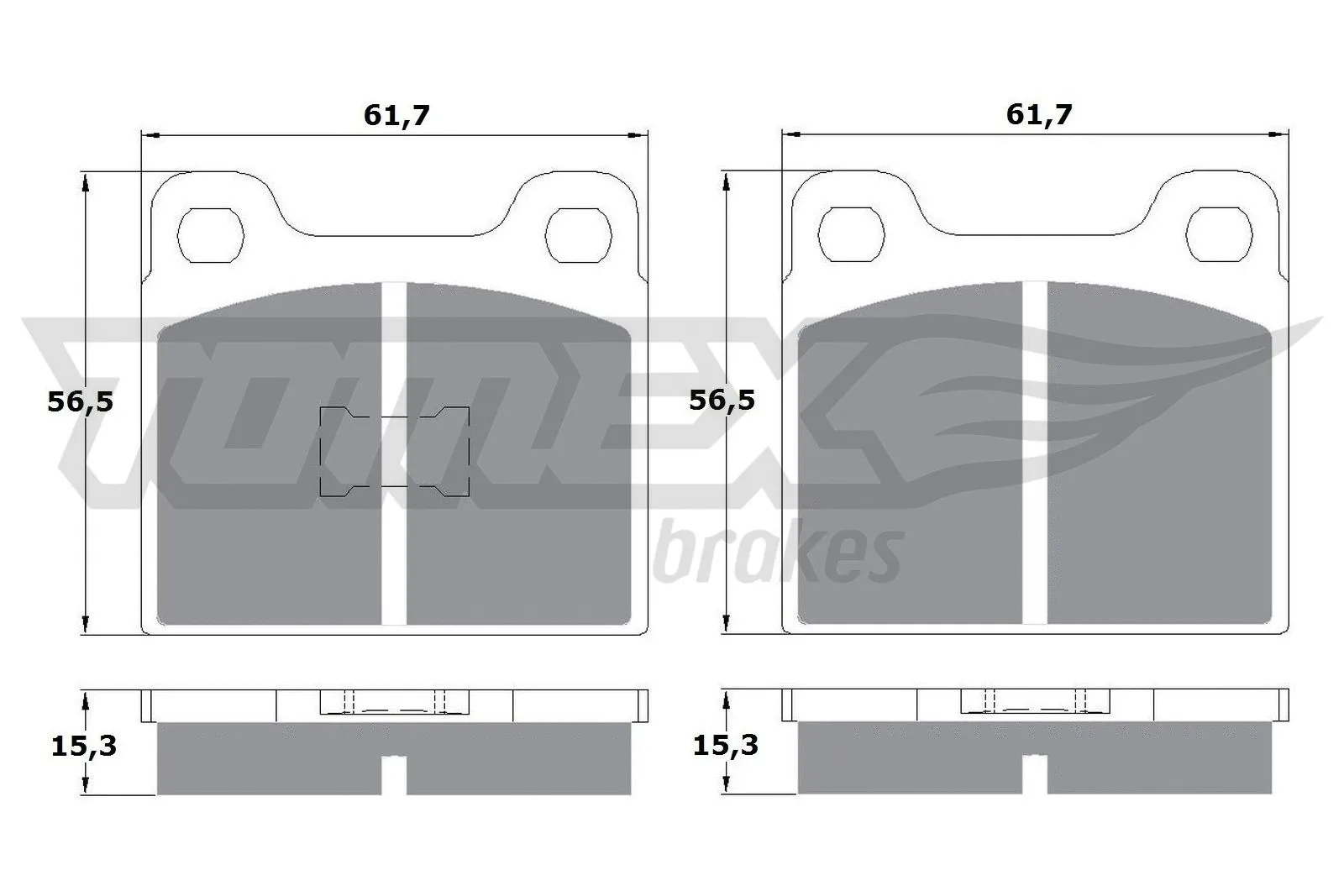Brake Pad Set, disc brake (TX 10-16)