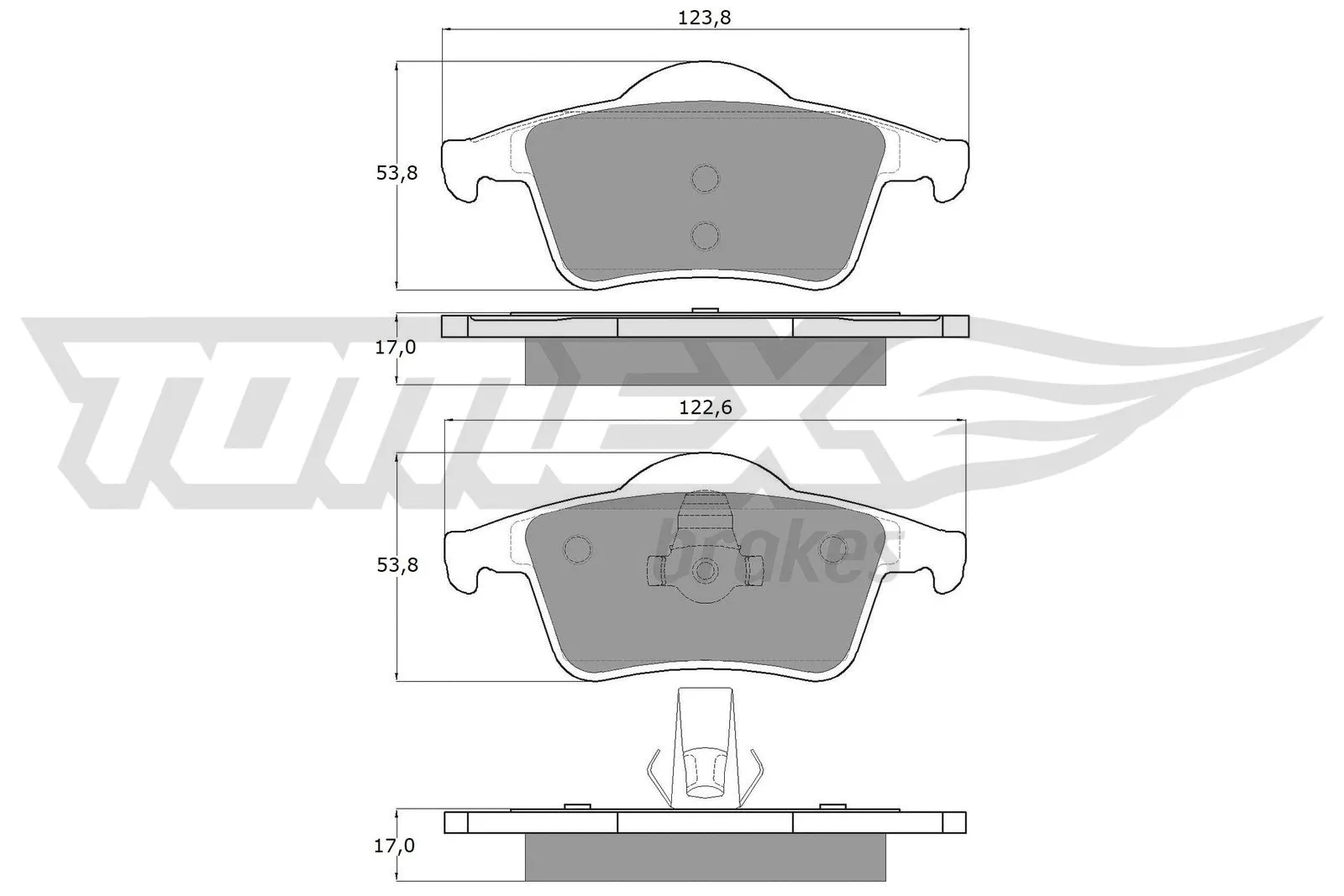 Brake Pad Set, disc brake (TX 14-05)