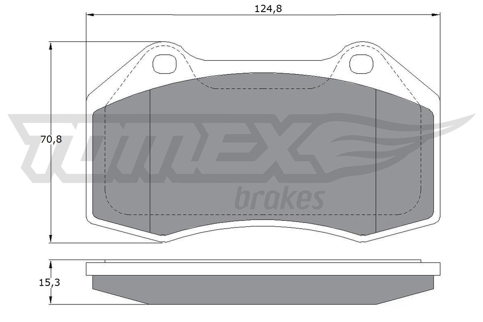 Brake Pad Set, disc brake (TX 16-732)