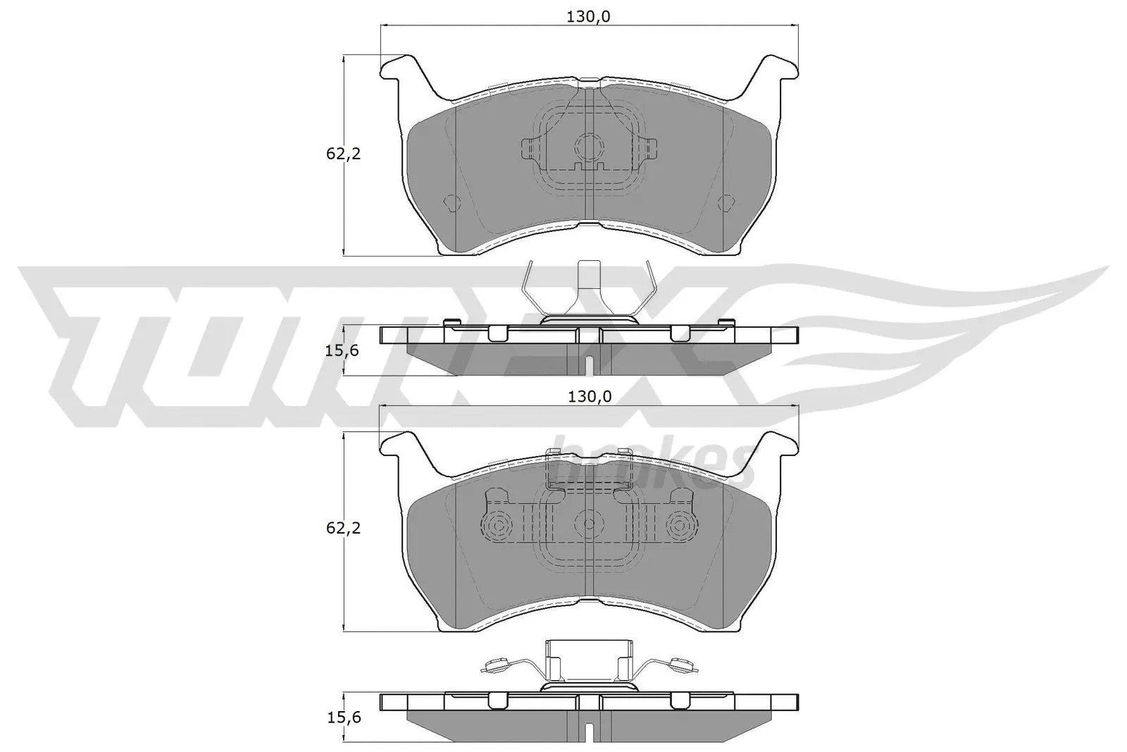 Brake Pad Set, disc brake (TX 11-44)