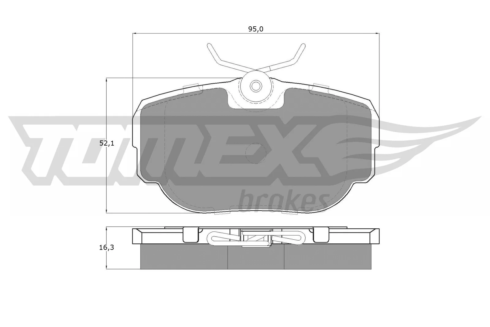 Brake Pad Set, disc brake (TX 15-59)