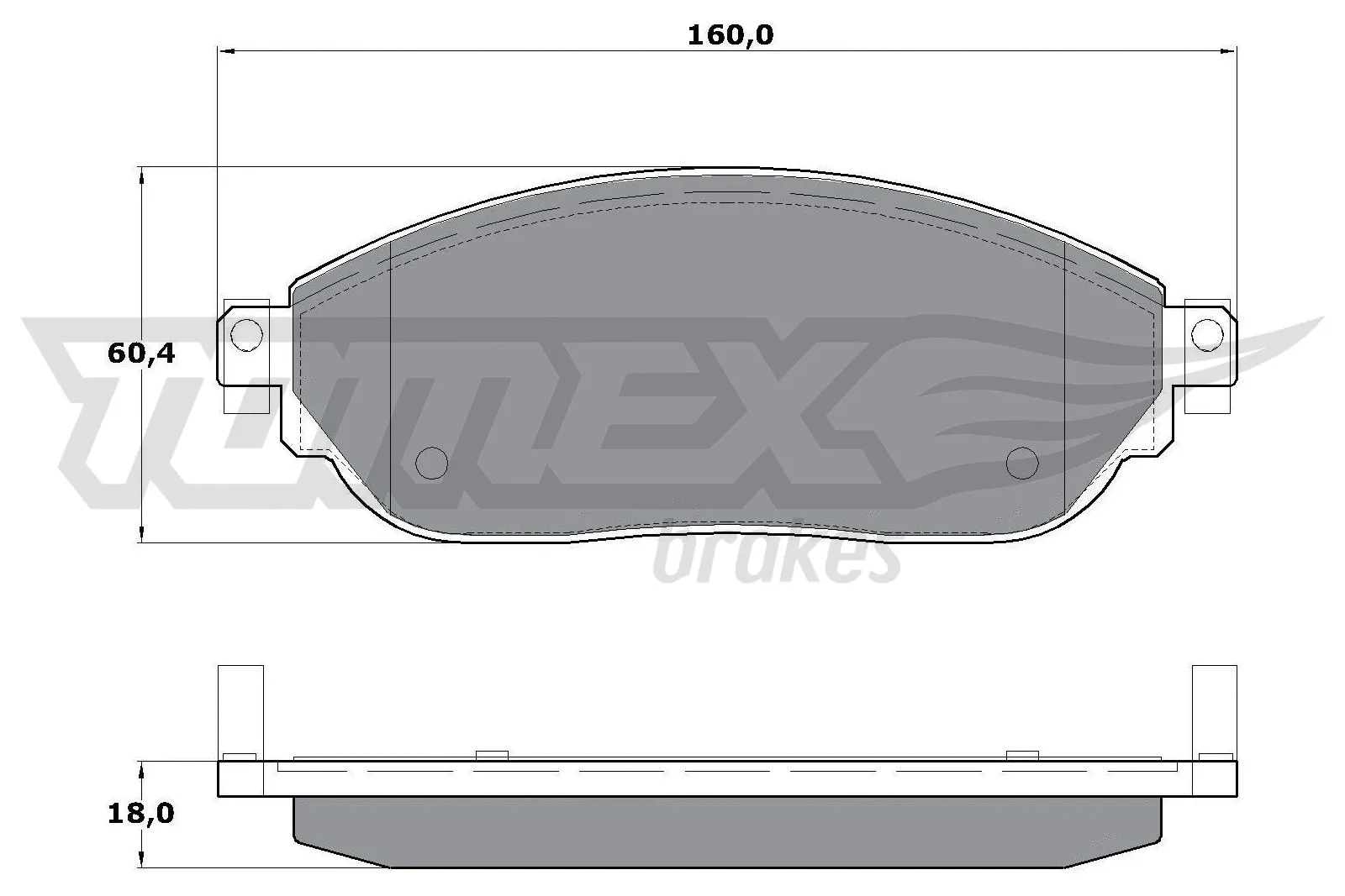 Brake Pad Set, disc brake (TX 17-04)
