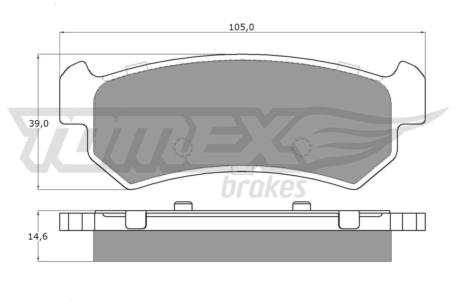 Brake Pad Set, disc brake (TX 14-98)