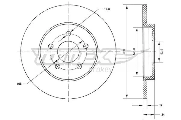 Brake Disc (TX 70-53)