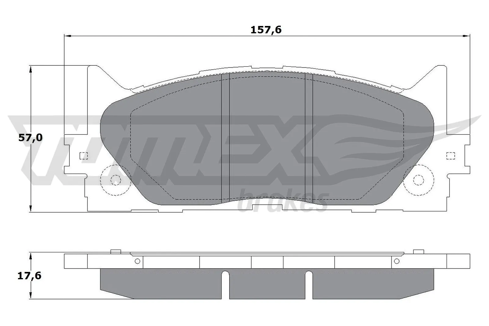Brake Pad Set, disc brake (TX 17-59)