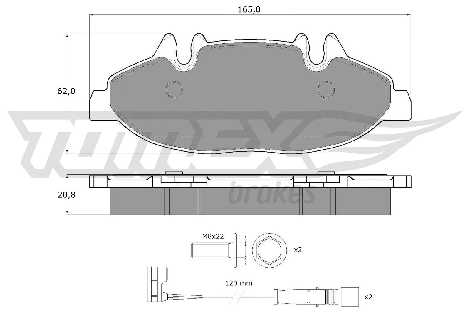 Brake Pad Set, disc brake (TX 15-02)