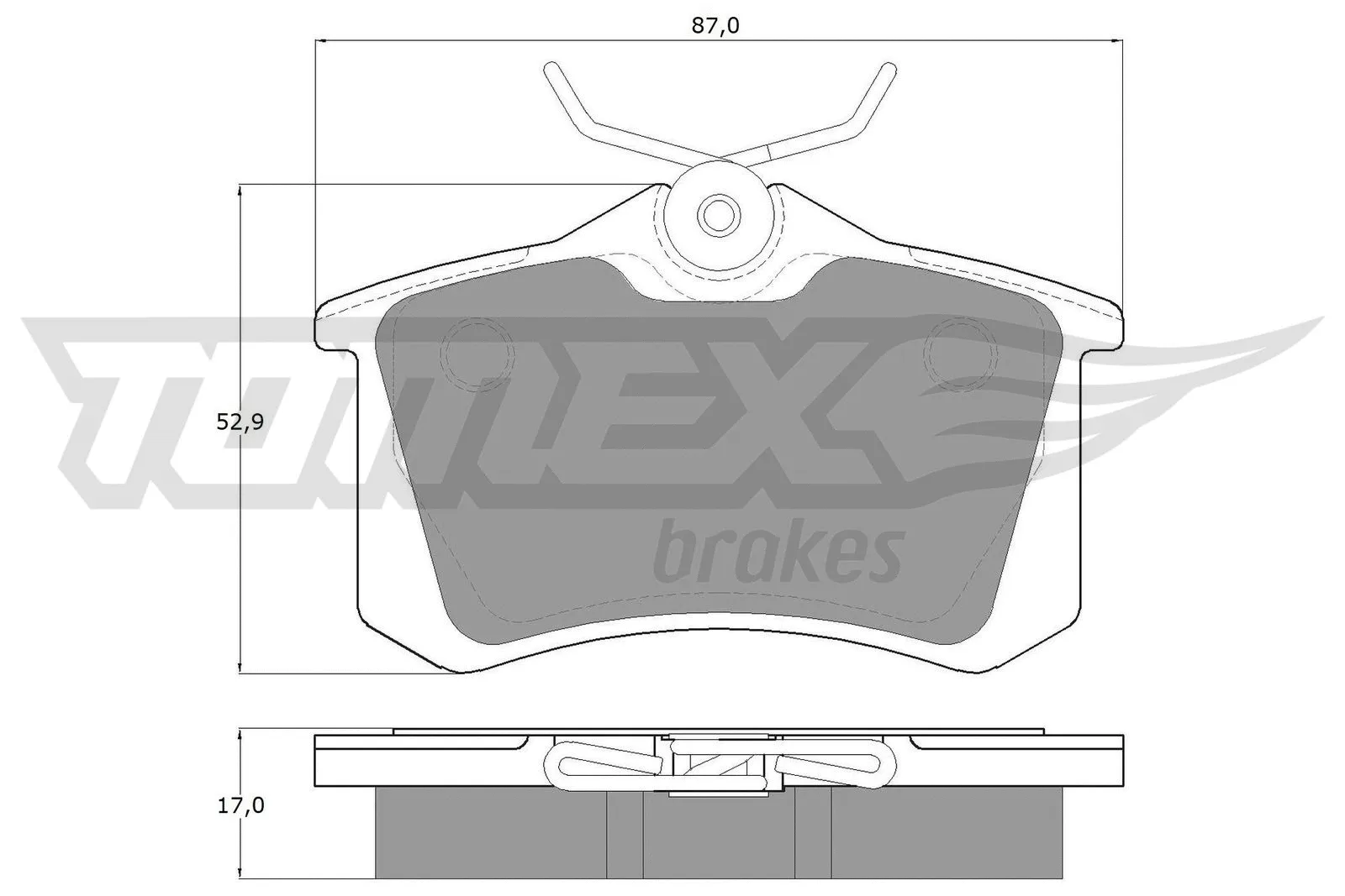 Brake Pad Set, disc brake (TX 10-781)
