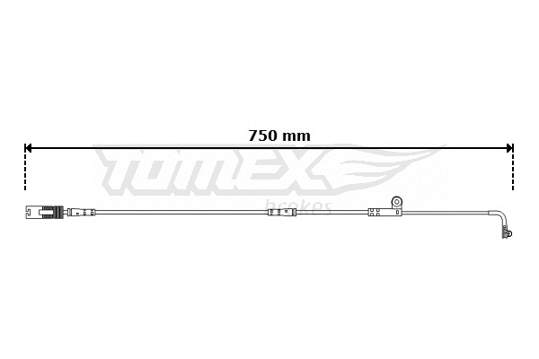 Warning Contact, brake pad wear (TX 30-74)