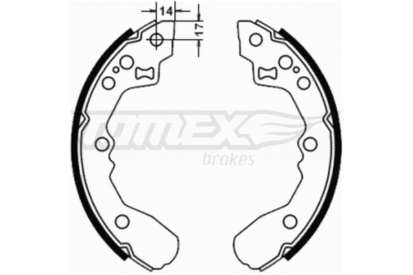 Brake Shoe Set (TX 21-78)