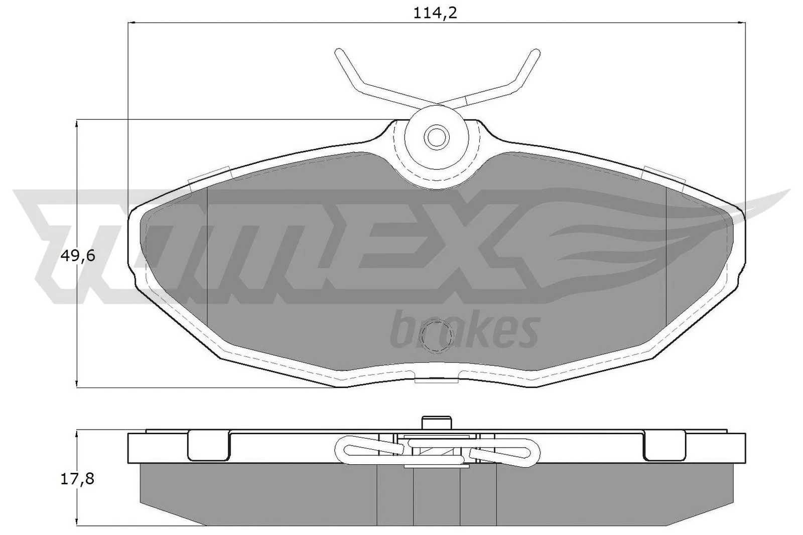 Brake Pad Set, disc brake (TX 19-54)