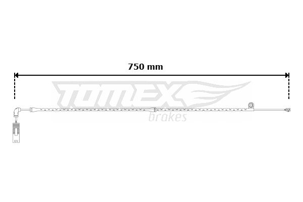 Warning Contact, brake pad wear (TX 30-59)