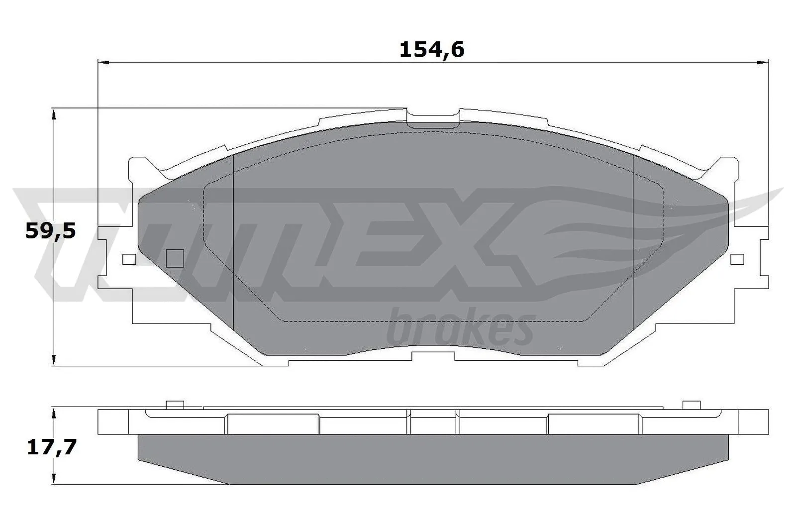 Brake Pad Set, disc brake (TX 17-62)