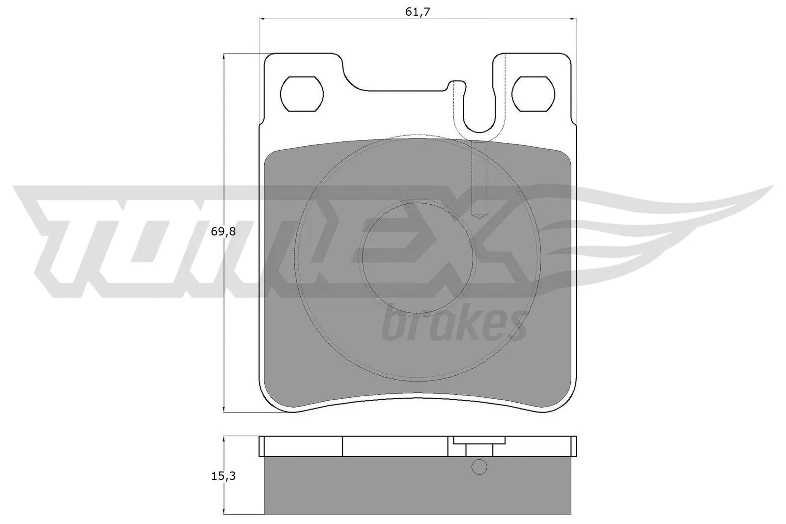 Brake Pad Set, disc brake (TX 12-73)