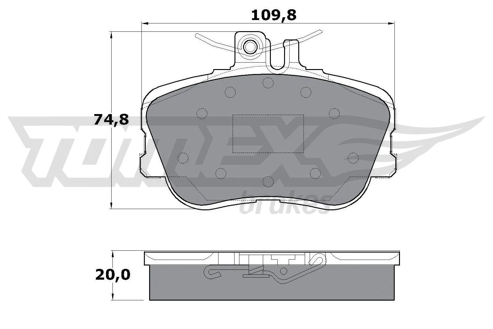 Brake Pad Set, disc brake (TX 11-46)