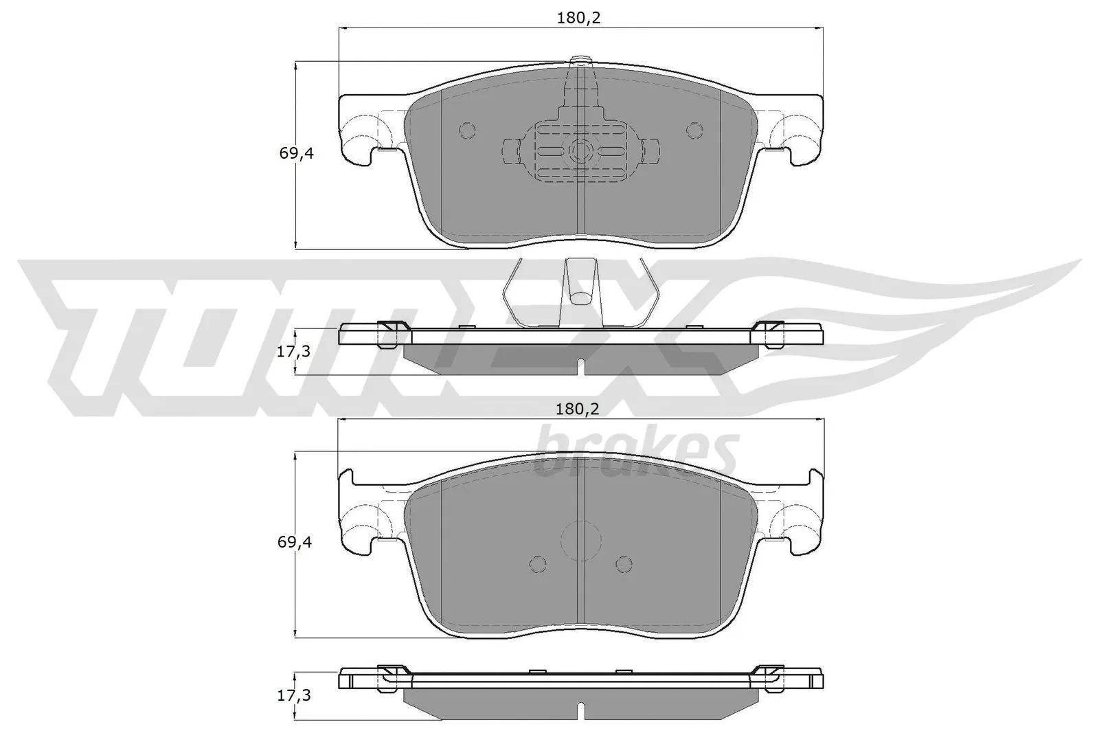 Brake Pad Set, disc brake (TX 18-63)