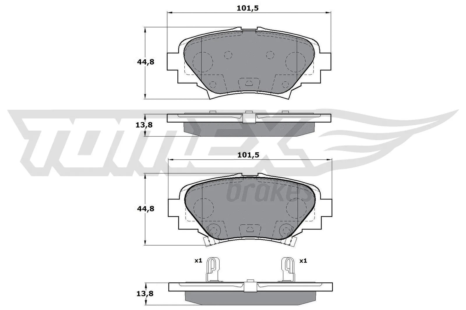Brake Pad Set, disc brake (TX 17-24)