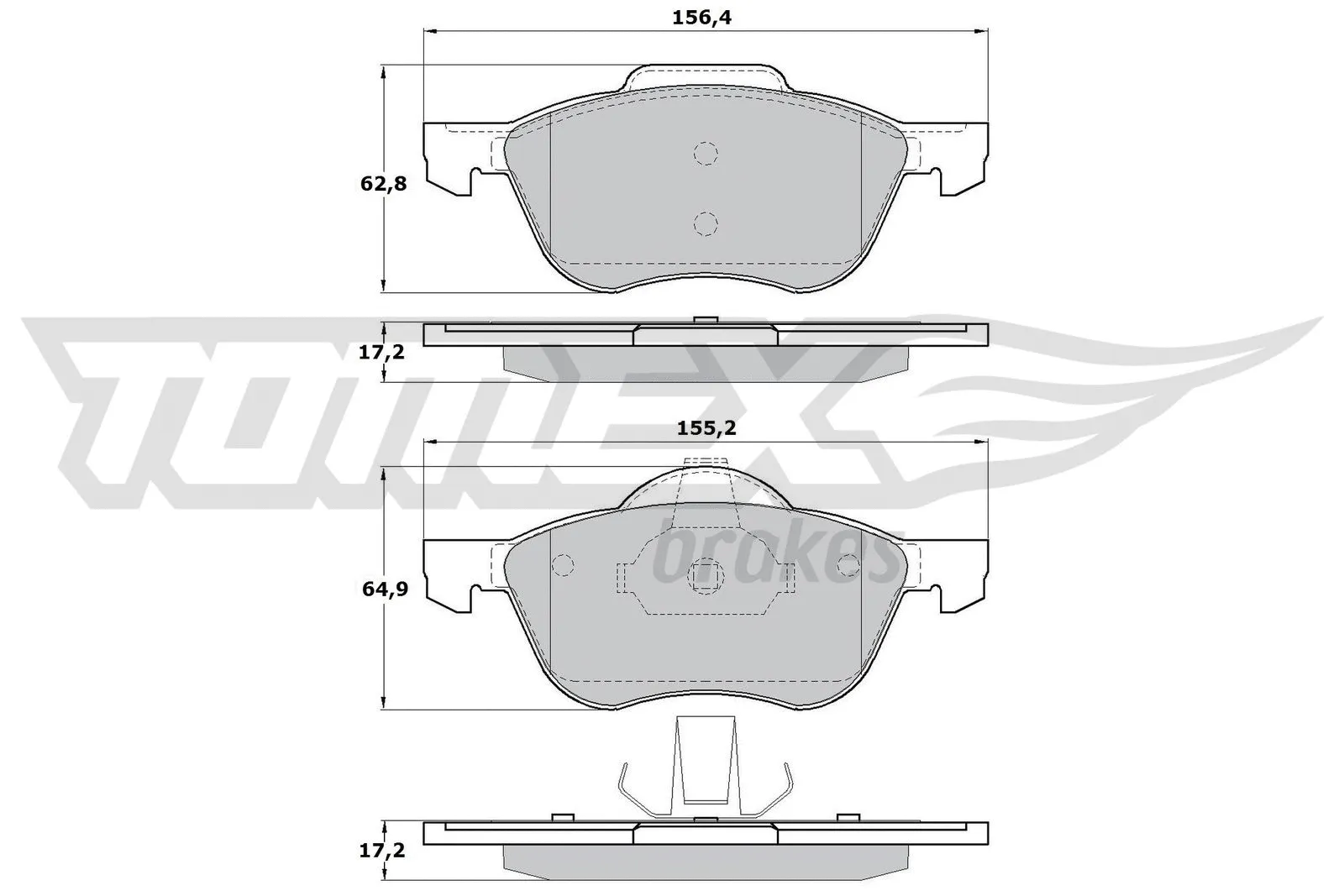 Brake Pad Set, disc brake (TX 17-27)