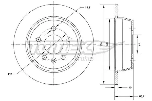 Brake Disc (TX 70-62)