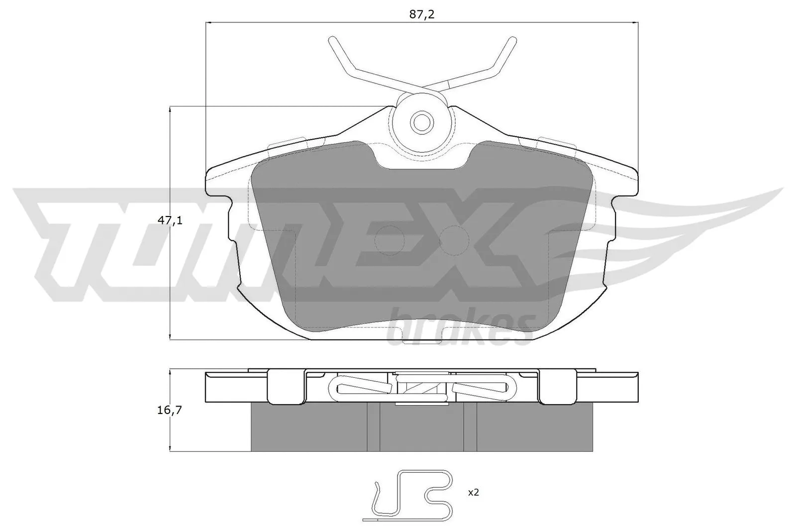 Brake Pad Set, disc brake (TX 13-07)