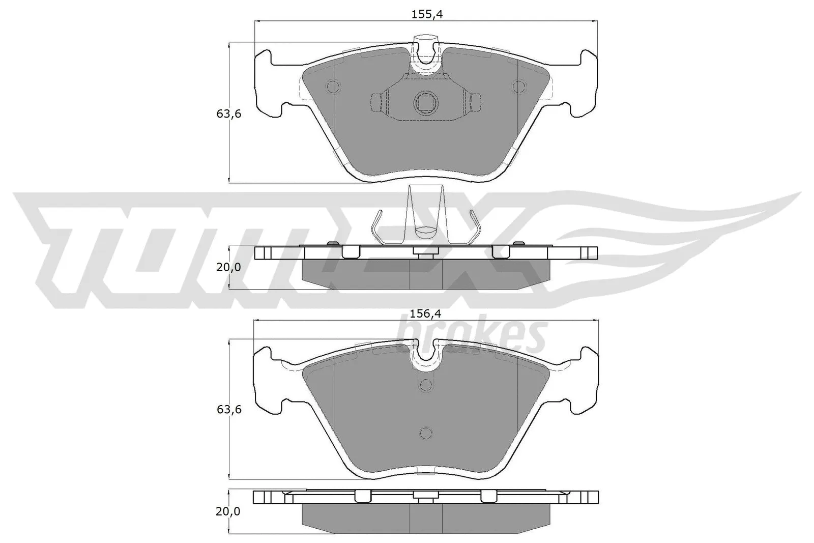 Brake Pad Set, disc brake (TX 13-20)