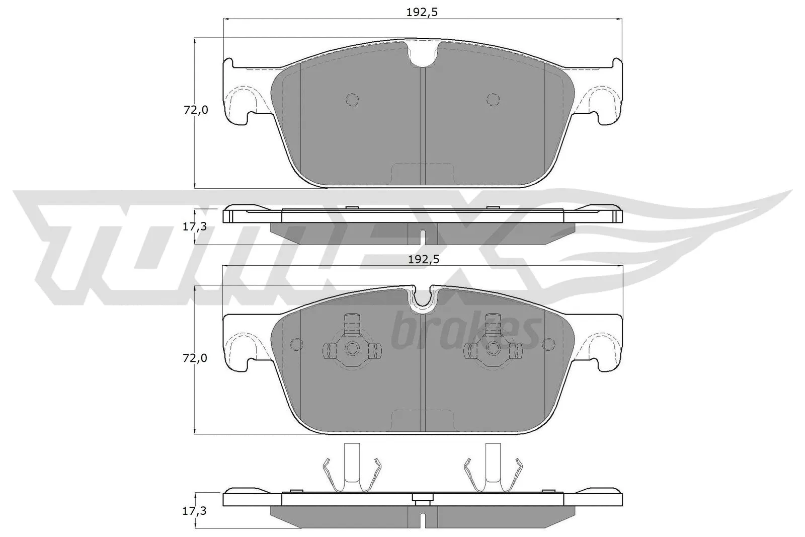 Brake Pad Set, disc brake (TX 19-50)