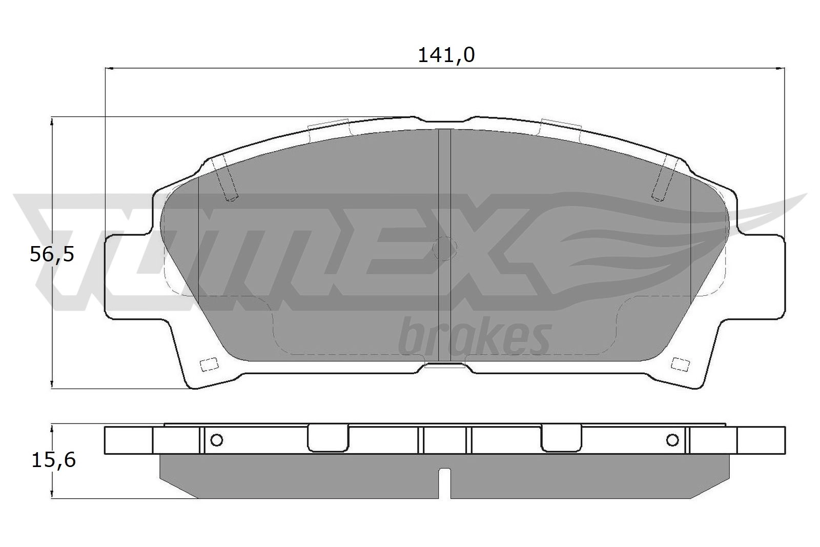Brake Pad Set, disc brake (TX 13-63)