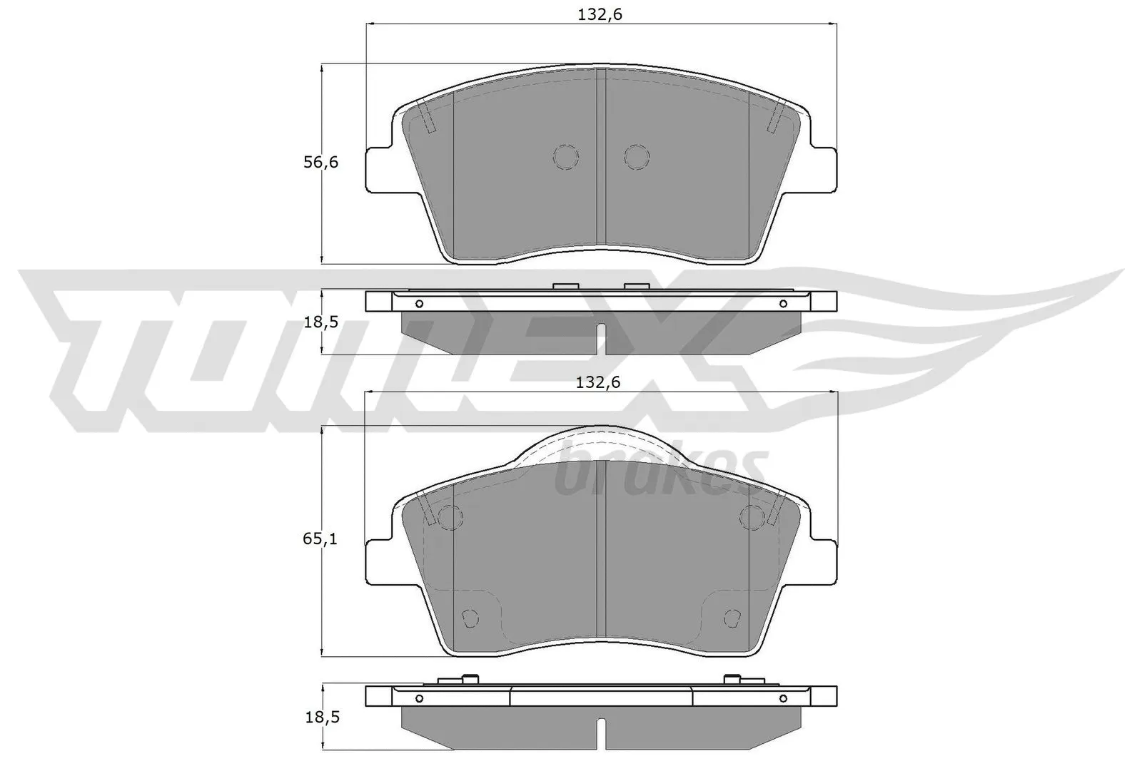 Brake Pad Set, disc brake (TX 19-15)