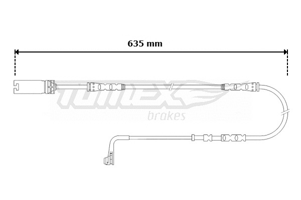 Warning Contact, brake pad wear (TX 30-58)