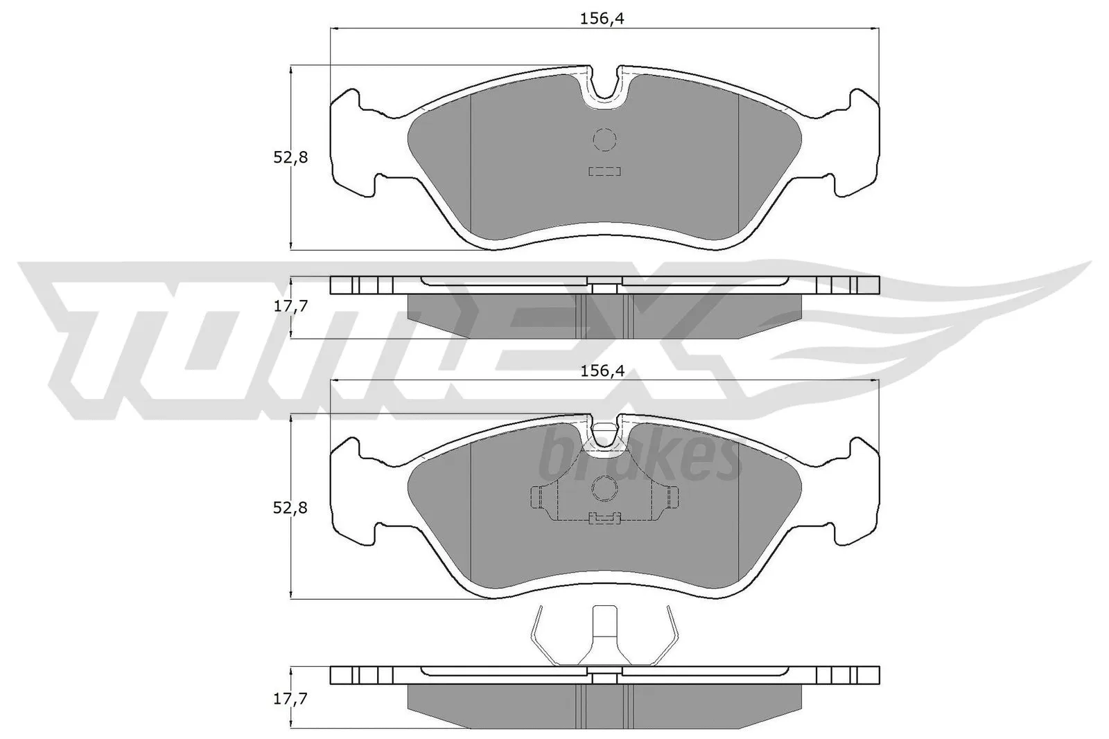 Brake Pad Set, disc brake (TX 10-68)