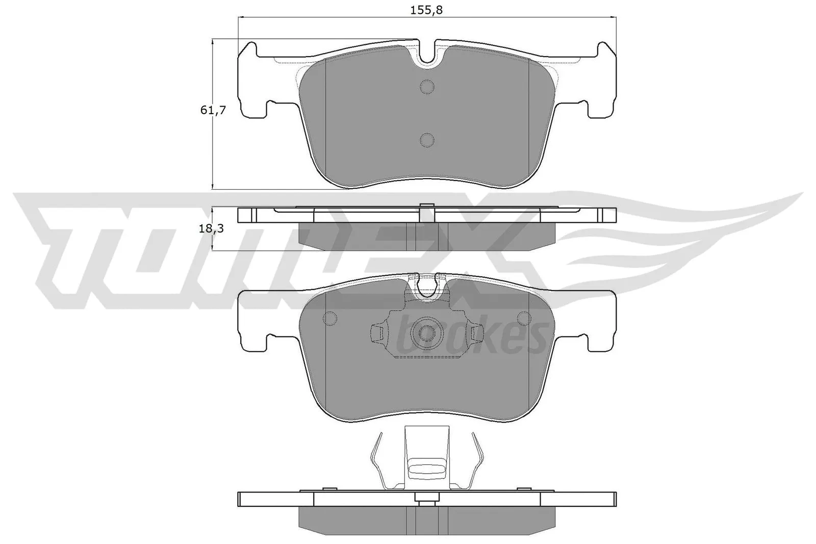 Brake Pad Set, disc brake (TX 18-45)