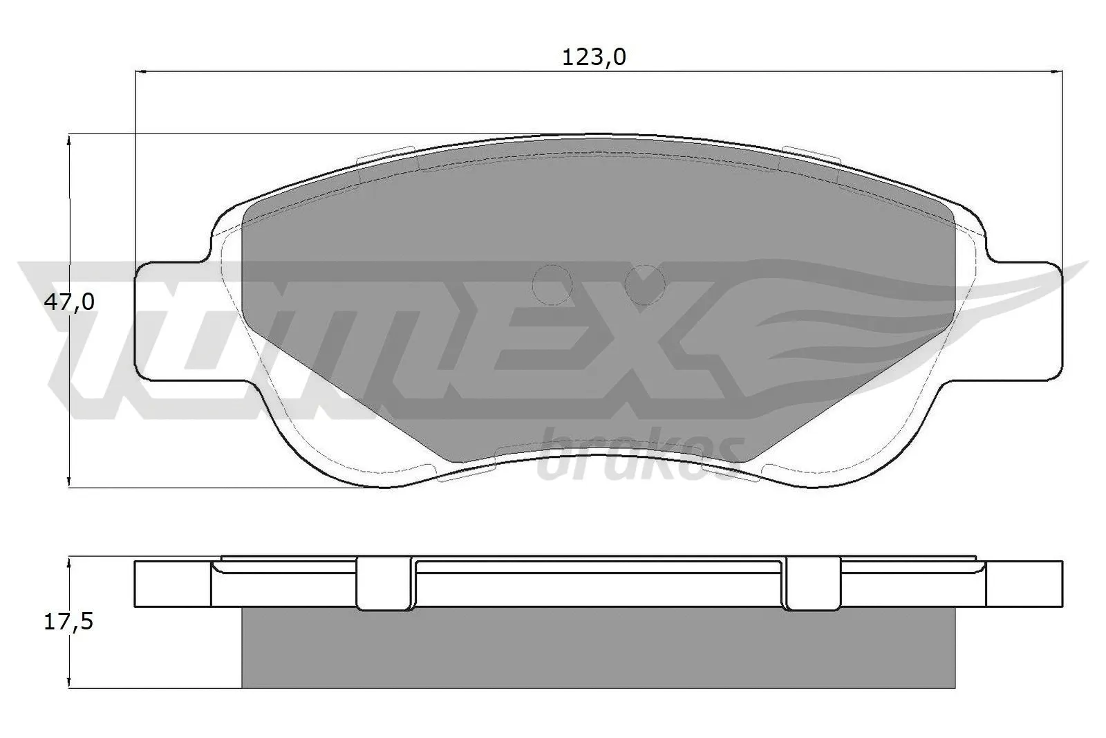 Brake Pad Set, disc brake (TX 14-37)