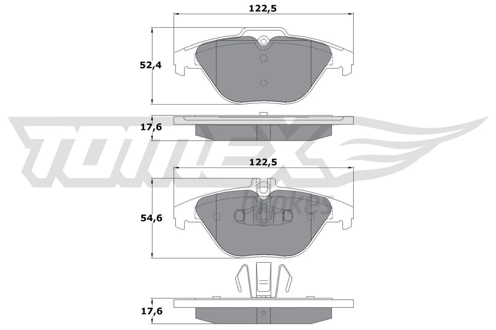 Brake Pad Set, disc brake (TX 17-39)