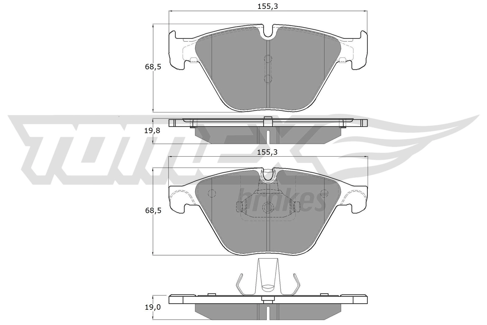 Brake Pad Set, disc brake (TX 17-35)