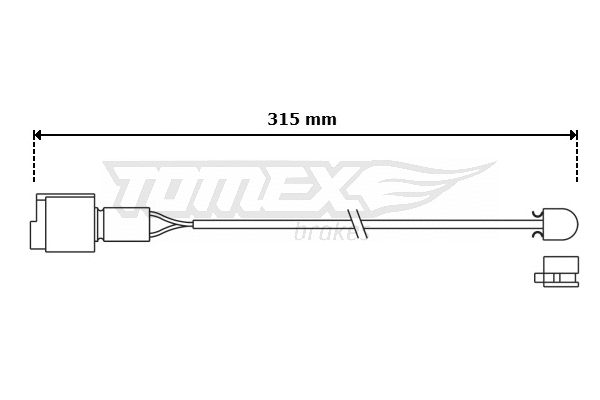 Warning Contact, brake pad wear (TX 30-87)