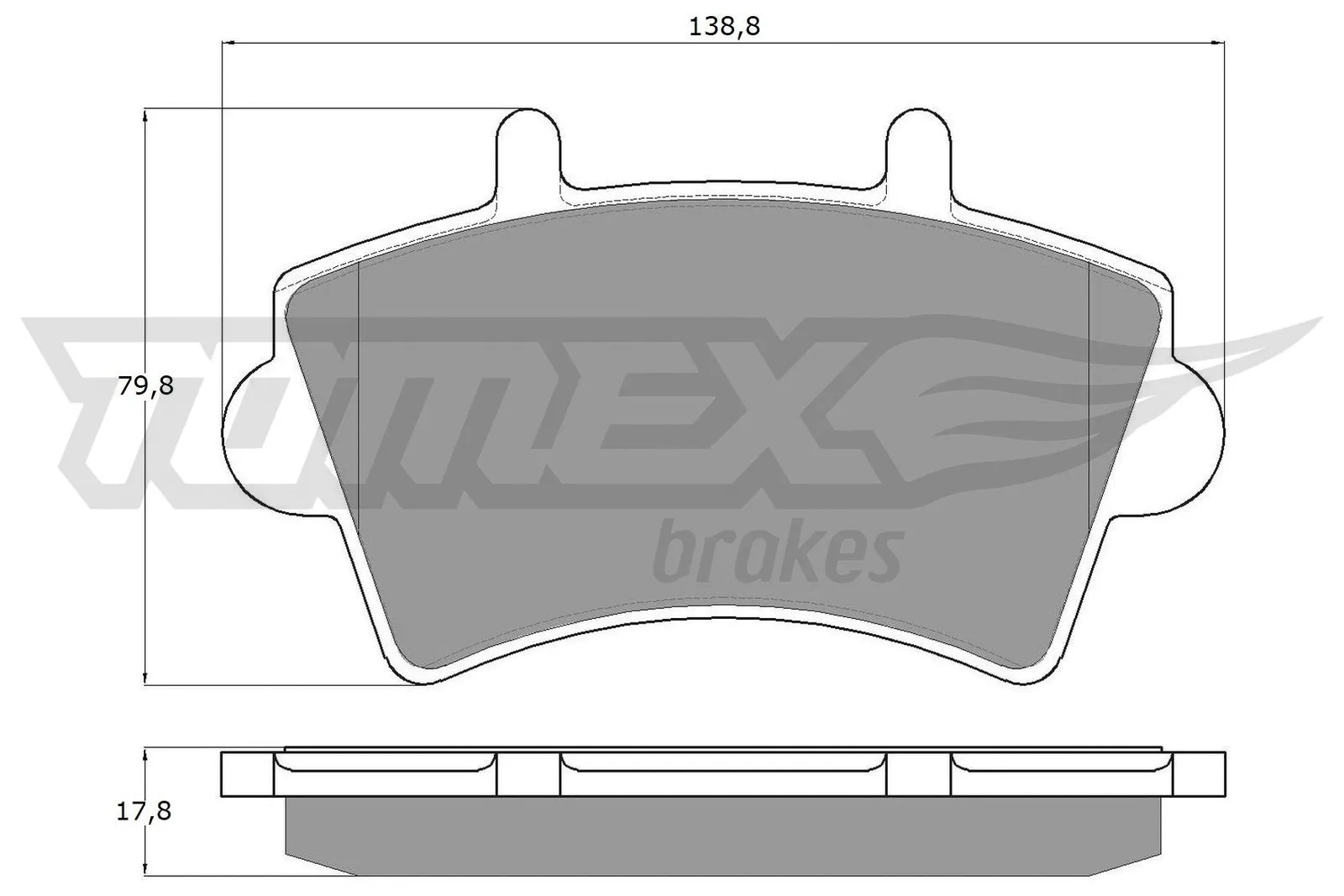 Brake Pad Set, disc brake (TX 13-02)