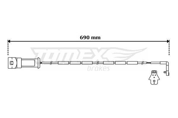 Warning Contact, brake pad wear (TX 30-91)