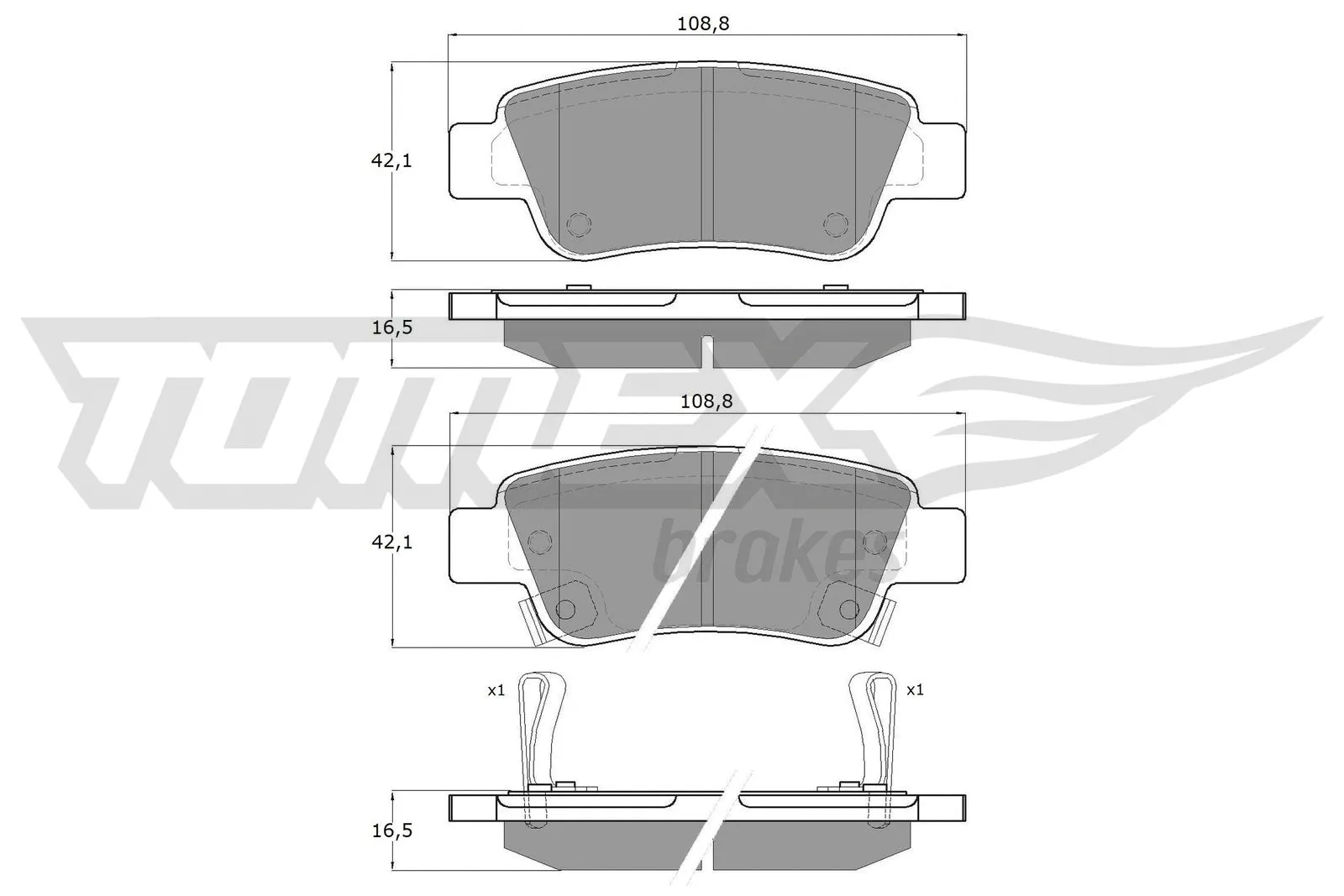 Brake Pad Set, disc brake (TX 19-07)