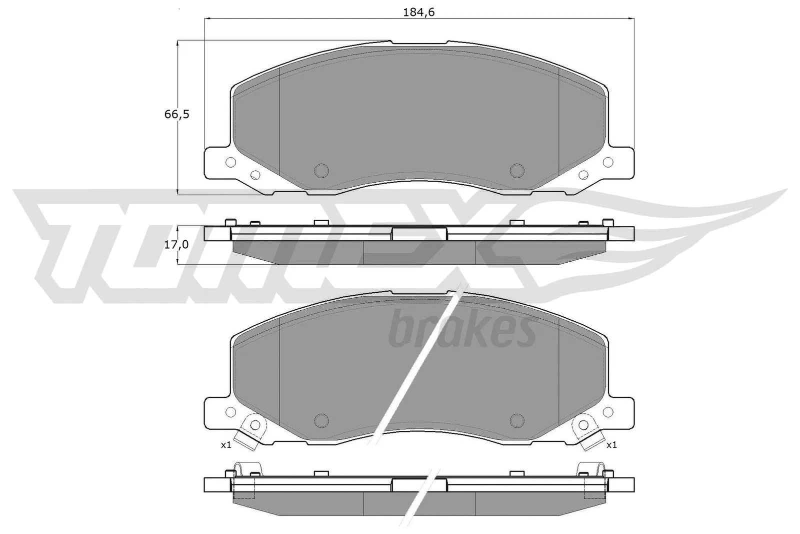 Brake Pad Set, disc brake (TX 16-35)