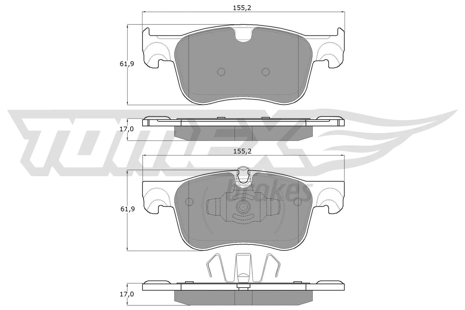 Brake Pad Set, disc brake (TX 18-35)