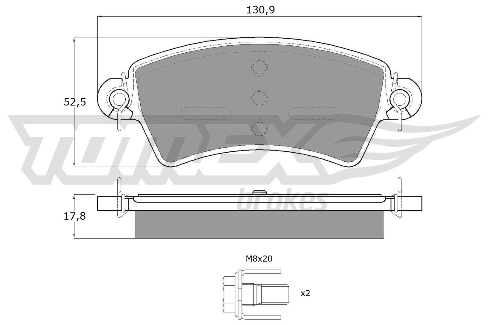 Brake Pad Set, disc brake (TX 13-41)