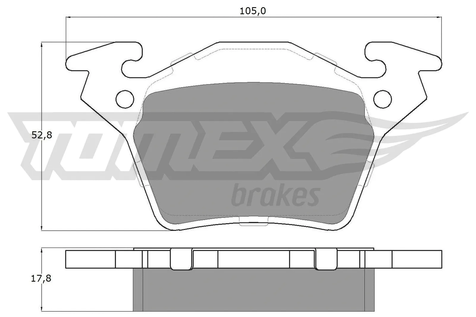 Brake Pad Set, disc brake (TX 12-89)