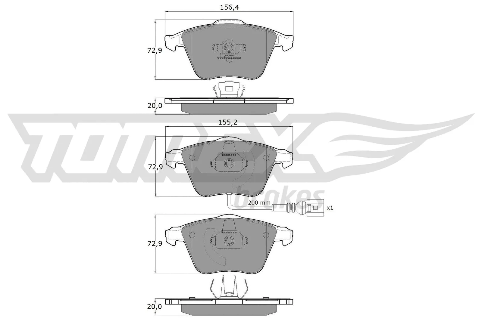 Brake Pad Set, disc brake (TX 17-11)