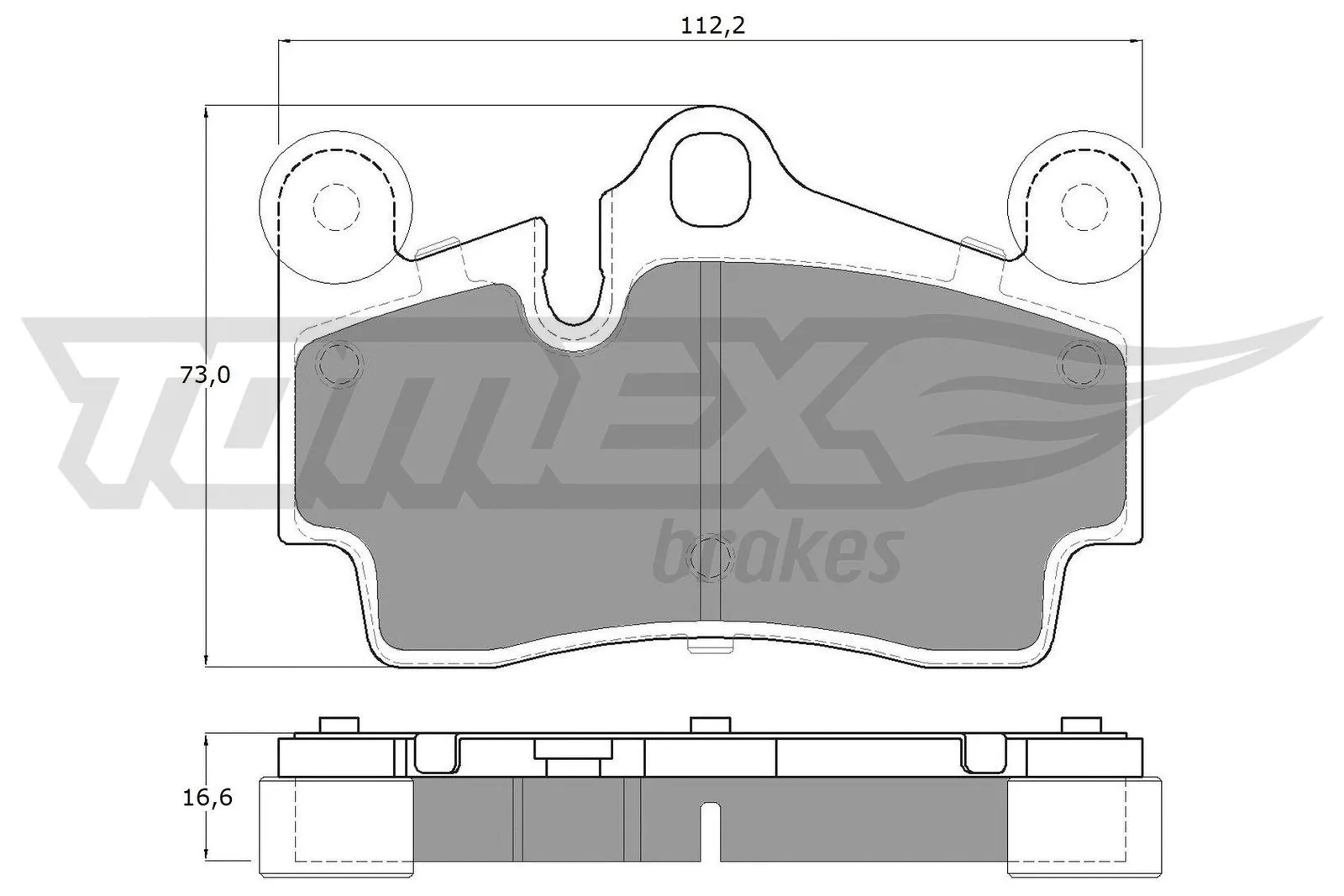 Brake Pad Set, disc brake (TX 14-76)