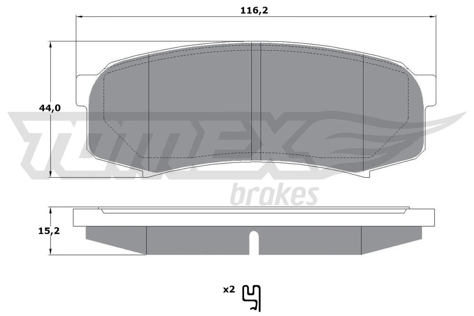 Brake Pad Set, disc brake (TX 17-79)