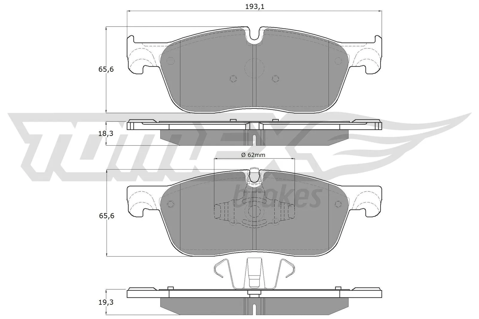Brake Pad Set, disc brake (TX 18-15)