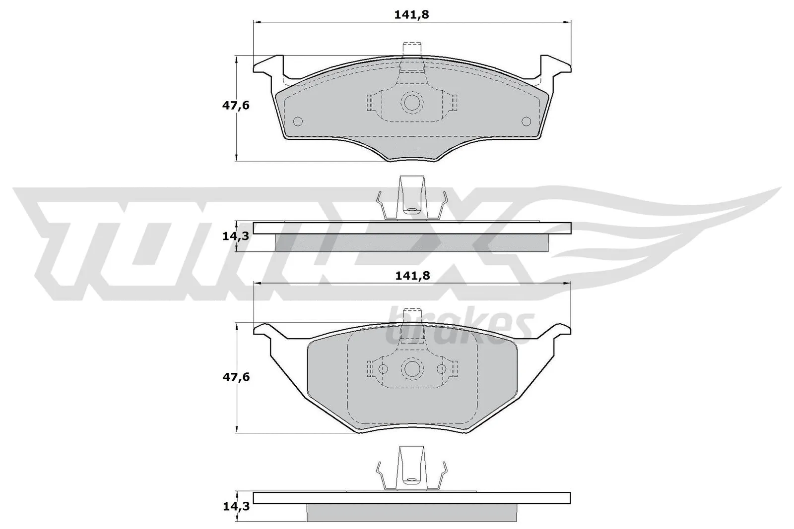 Brake Pad Set, disc brake (TX 17-10)