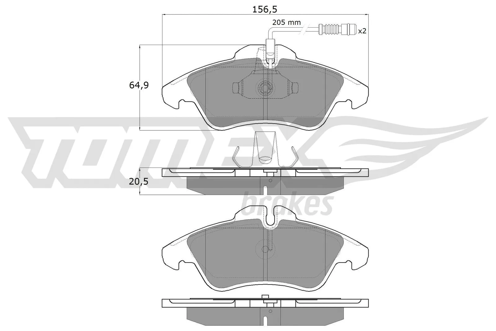 Brake Pad Set, disc brake (TX 10-931)