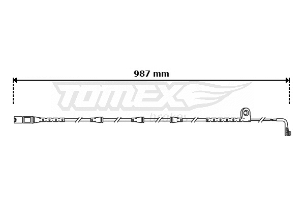 Warning Contact, brake pad wear (TX 30-81)