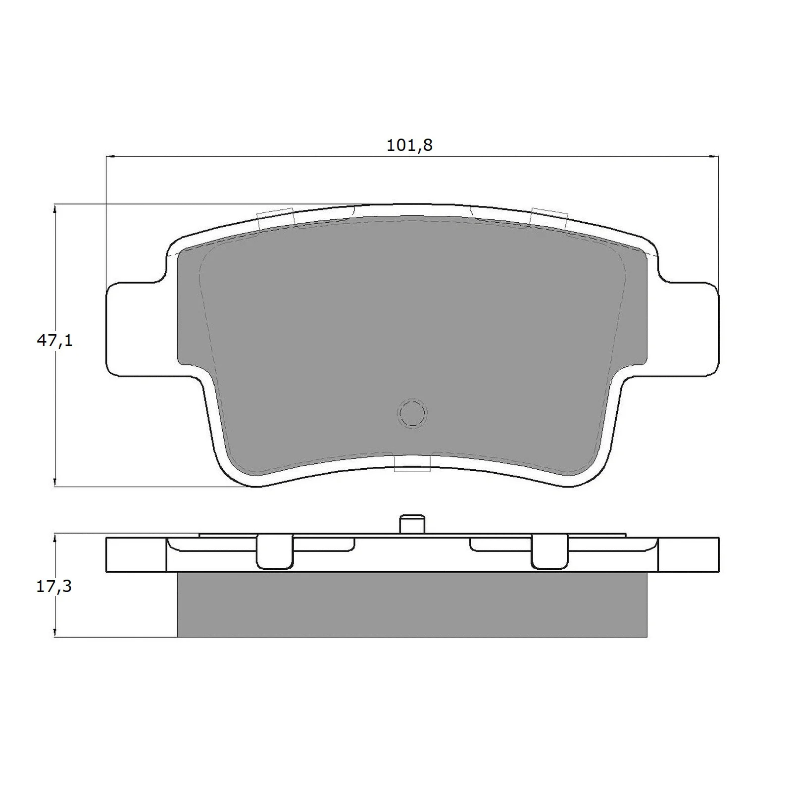 Brake Pad Set, disc brake (TX 14-62)