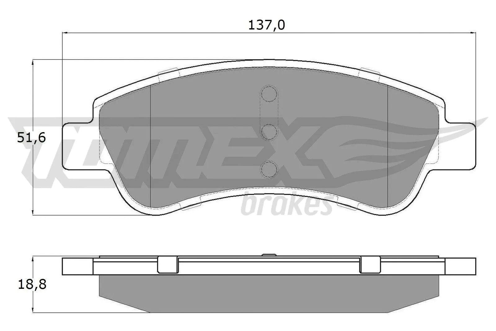 Brake Pad Set, disc brake (TX 13-27)